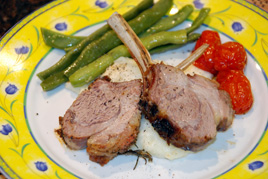Episode 123 - Rosemary Lamb Rack with Roasted Tomatoes and Mashed Potatoes